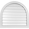 Ekena Millwork Round Top Surface Mount PVC Gable Vent: Functional, w/ 2"W x 2"P Brickmould Sill Frame, 28"W x 26"H GVPRT28X2603SF - alternate 1